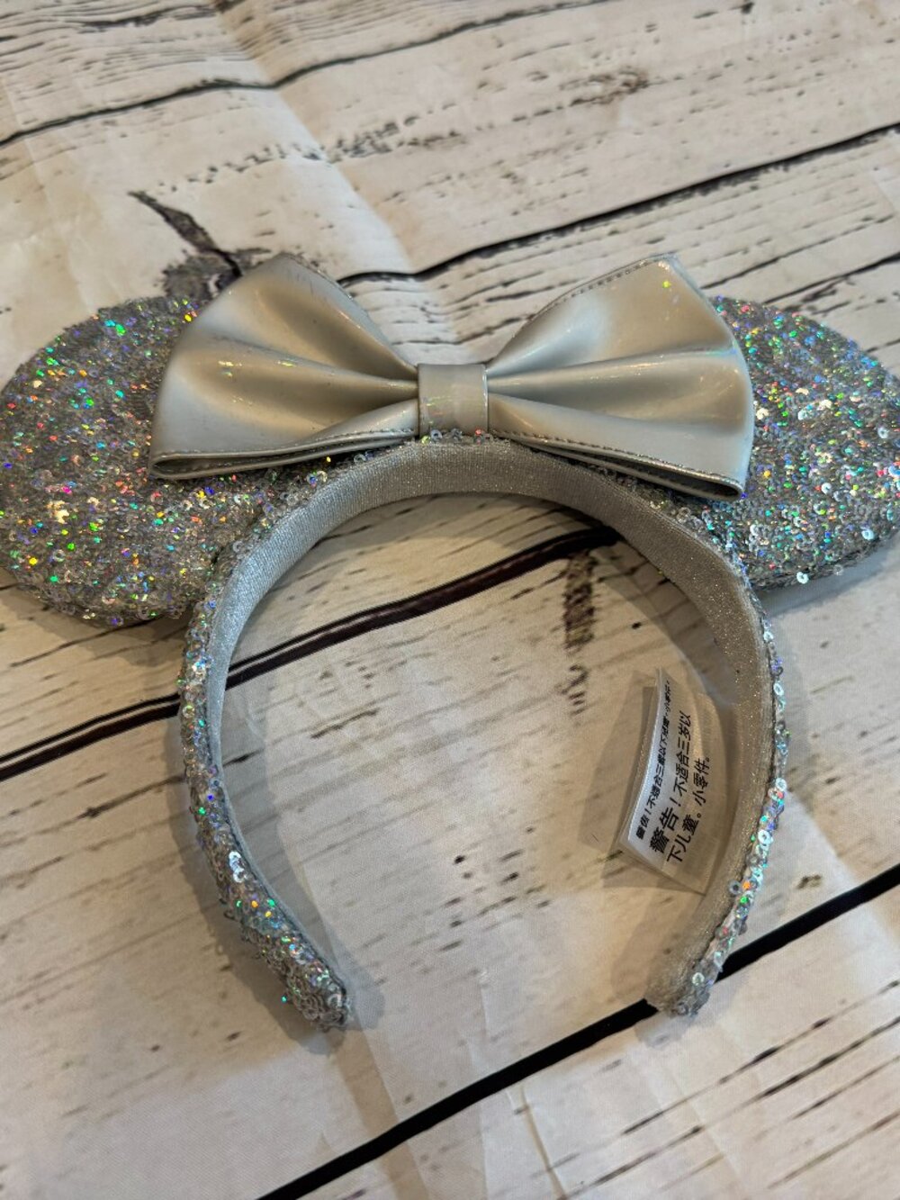 Disney Parks Magic Mirror Metallic Minnie Mouse Ear Headband